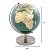 GLOBO TERRESTRE DECORATIVO METAL DOURADO/VERDE 12X12X20CM - Imagem 3