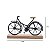 ESCULTURA DECORATIVA BICICLETA MADEIRA NAT 5X26X16CM - Imagem 3