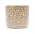 CACHEPOT DECORATIVO EM CERAMICA CIRCULAR BEGE FLORIDO 9,5CM - Imagem 1