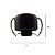 JG C/ 2 TAMPAS P/ GARRAFA PLASTICO PRETO 5X5X3CM - Imagem 2