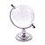 GLOBO TERRESTRE DECORATIVO CRISTAL INCOLOR 6X7X9,5CM - Imagem 1