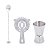 KIT COM 03 PEÇAS PARA DRINK EM ACO INOX PRATA - Imagem 1