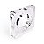 ESCULTURA CIRCULO EM CRISTAL DECORATIVA INCOLOR 3X12X12CM - Imagem 1