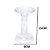 CASTICAL DECORATIVO EM VIDRO TRANPARENTE 15CM - Imagem 3