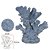 ESCULTURA CORAL DECOR POLIRESINA AZUL 22,5cm (FLORARTE) - Imagem 3