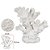 ESCULTURA CORAL DECOR POLIRESINA BRANCO 22,5cm (FLORARTE) - Imagem 3