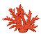 ESCULTURA CORAL DECOR POLIRESINA VERMELHO 27cm (FLORARTE) - Imagem 1