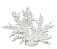 ESCULTURA CORAL DECOR POLIRESINA BRANCO 27cm (FLORARTE) - Imagem 1