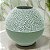 VASO DECOR CERAMICA VERDE 12CMX13CM FLORARTE - Imagem 2