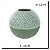 VASO DECOR CERAMICA VERDE 12CMX13CM FLORARTE - Imagem 3