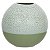 VASO DECOR CERAMICA VERDE 20CMX22CM FLORARTE - Imagem 1