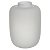 VASO DECORATIVO VIDRO BRANCO 29CMX21CM FLORARTE - Imagem 1