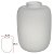 VASO DECORATIVO VIDRO BRANCO 29CMX21CM FLORARTE - Imagem 3