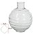 VASO DECORATIVO VIDRO TRANSPARENTE 24,5CMX21CM FLORARTE - Imagem 3