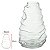 VASO DECORATIVO VIDRO INCOLOR 30CMX19,5CM FLORARTE - Imagem 3