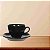 XICARA CHA C/PIRES CERAMICA 220ml 7,4X12cm PRETO FLORARTE - Imagem 2