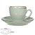 XICARA CAFE C/PIRES CERAMICA 100ML 6,4X12CM SOHO VERDE MENTA - Imagem 3