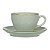 XICARA CHA C/PIRES CERAMICA 220ML 7,3X15CM SOHO VERDE MENTA - Imagem 1