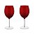 JG 2PÇ TAÇAS AGUA HOME&CO OPUS VIDRO VERMELHO 590ml - Imagem 1