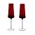 JG 2PÇ TAÇAS CHAMPANHE LATOUR VIDRO VERMELHO 210ml - Imagem 1