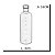 GARRAFA HOME&CO COM TAMPA VIDRO 750ml 24x8x8cm TRANSPARENTE - Imagem 3