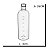 GARRAFA HOME&CO COM TAMPA VIDRO 1L 26x8x8cm TRANSPARENTE - Imagem 3