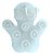 LUVA MASSAGEADORA CORPORAL ESFERAS TRANSPARENTE R23T - Imagem 4