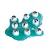 LUVA MASSAGEADORA CORPORAL ESFERAS AZUL R23 ACTE - Imagem 1