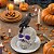 ESCULTURA DE RESINA CRANIO DECORATIVO CORVO NEGRO HALLOWEEN - Imagem 2