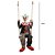 PALHACO DECORATIVO MIKE SON LUZ MOVIMENTO 135CM HALLOWEEN - Imagem 4