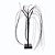 ARVORE SOMBRIA DECORATIVA C/ LED LARANJA HALLOWEEN - Imagem 1
