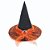 CHAPEU BRUXA MILA CINTO LARANJA - HALLOWEEN - Imagem 1