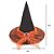 CHAPEU BRUXA MILA CINTO LARANJA - HALLOWEEN - Imagem 3