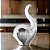 ESCULTURA  ELEFANTE DECORATIVO EM VIDRO FUME 23CM - Imagem 2