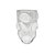 VASO MURANO C\ DETALHE EM FLORES TRANSPARENTE MURANO 28.5CM - Imagem 1