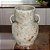 VASO DECORATIVO EM CERAMICA BRANCO RUSTICO - 23cm - Imagem 2