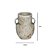 VASO DECORATIVO EM CERAMICA BRANCO RUSTICO - 23cm - Imagem 3