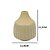 VASO DECORATIVO CERAMICA VERDE E BEGE 11,9CM - Imagem 2