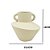 VASO DECORATIVO CERAMICA VERDE COM ALÇA - 18CM - Imagem 3