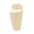 VASO DECORATIVO CERAMICA BEGE 25,2CM - Imagem 1