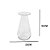 VASO DECORATIVO EM VIDRO TRANSPARENTE 31CM - Imagem 3