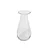 VASO DECORATIVO EM VIDRO TRANSPARENTE 25CM - Imagem 1