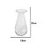 VASO DECORATIVO EM VIDRO TRANSPARENTE 25CM - Imagem 3