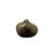 VASO DECORATIVO DE VIDRO ORGANICO MARROM - 14cm - Imagem 3