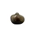 VASO DECORATIVO DE VIDRO ORGANICO MARROM - 14cm - Imagem 1