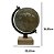 GLOBO TERRESTRE DECORATIVO METAL E MADEIRA MARROM - Imagem 3