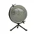GLOBO TERRESTRE DECORATIVO DE METAL PRATA - Imagem 1