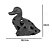 ESCULTURA DECORATIVA PATO EM FERRO PRETO 16CM - Imagem 3