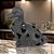 ESCULTURA DECORATIVA PATO EM FERRO PRETO 16CM - Imagem 2