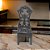 ESCULTURA DECORATIVA CADEIRA EM FERRO PRETO 22CM - Imagem 2